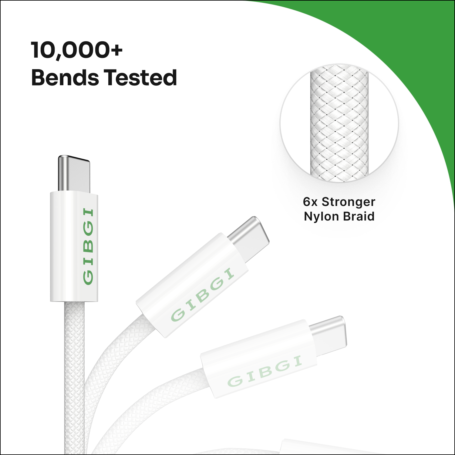 GIBGI FastPower USB C to USB C Cable 60W